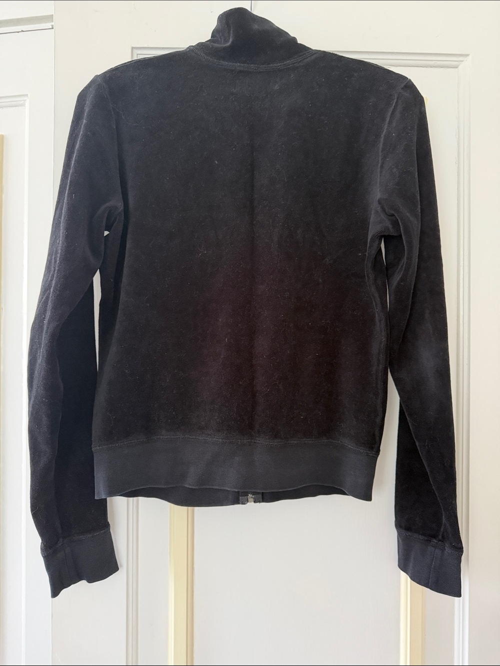 ‘Vintage’ Juicy Couture Black Velour Jacket and Pants Lounge Set - Picture 5 of 8